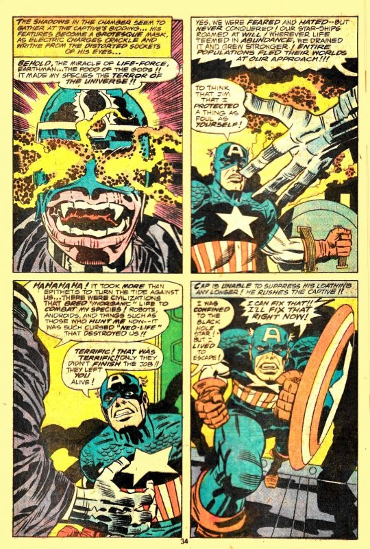 CAPTAIN AMERICA ANNUAL #3 (July1976) 7.5 VF-  Jack Kirby writes and illustrates!