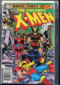 The Uncanny X-Men #155 Newsstand Edition (1982) X-Men [Key Issue]