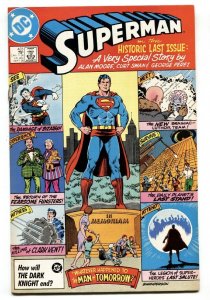 SUPERMAN #423 1986 DC COMICS-LAST ISSUE-ALAN MOORE VF/NM