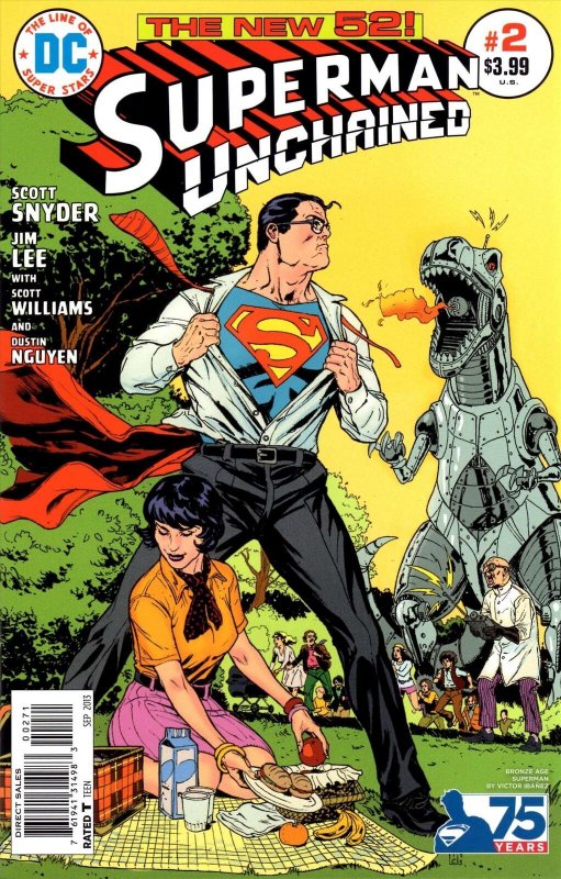 Superman Unchained #2F VF/NM; DC | New 52 - 1:50 variant by Victor Ibanez - we c 