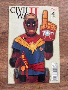 Civil War 2 # 4 NM 1st Print Variant Cover Marvel Comic Book Deadpool 4 J274