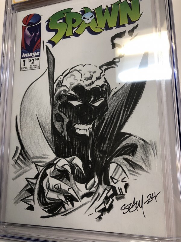 30th Anniversary Spawn (2022) # 1 (CGC 9.8 SS) Signed & Sketch Ken Steacy •Blank
