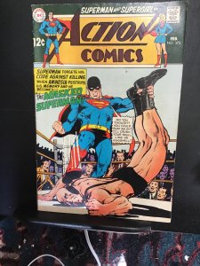 Action Comics #372  (1969) high-grade super girl wrestling cover! VF Boca CERT!