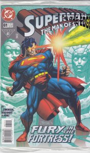 Superman: The Man of Steel #61 (in bag) VF/NM ; DC | With On The Edge Magazine