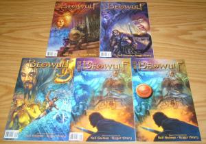 Beowulf #1-4 VF/NM complete series + promo - based on neil gaiman's film script