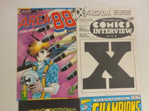 4 Comics #2 Dragonring #6 Champions #25 Comics Interviews #4 Area 88 44 TJ30