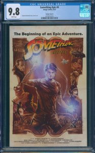 Something Epic #4 CGC 9.8 Indiana Jones Movie Poster Homage Cover B Image 2023