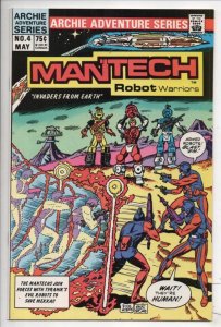 MANTECH ROBOT WARRIORS #4, NM-, Invaders,  Archie, 1984 1985, Ayers