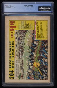 Green Lantern #8 CGC VG+ 4.5 Off White to White Grey Tone Cover!