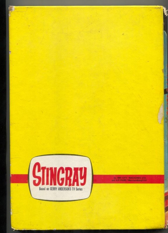 Stingray Annual 1965- Origin issue- UK hardcover VG-