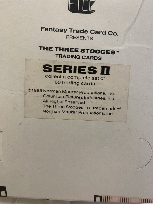 1989 Three Stooges Trading Card Packs (Lot of 31) w/Box Unopened *Distressed (A6