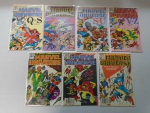 Official Handbook of the Marvel Universe Set: #1-15 Average 8.0 VF (1983)