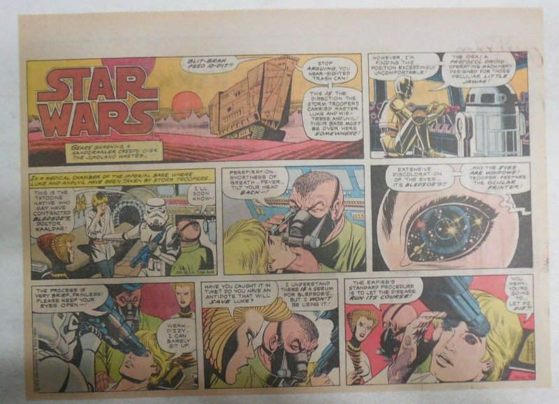 Star Wars Sunday Page 33 by Russ Manning from 10/21/1979 Large Half Page Size