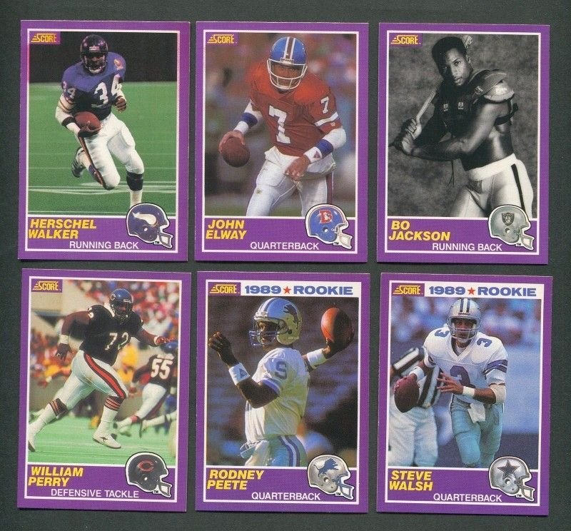 1989 Score Football Set (330) SGC MINT 9 Barry Sanders Rookie + Update Set (110)