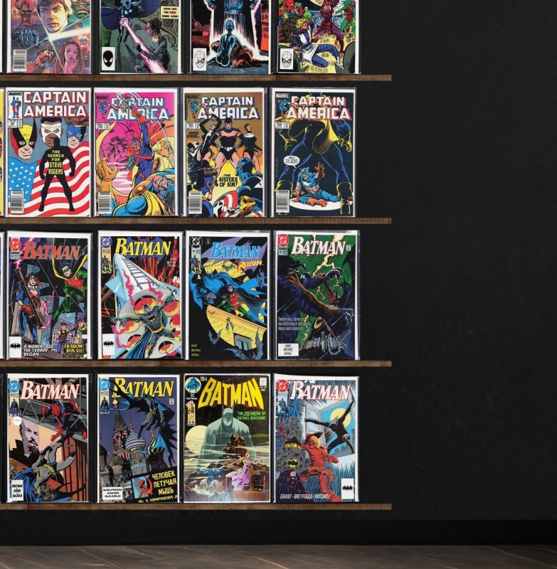 Huge Lot 120+ Comics with Batman, Star Wars, Captain America & More!
