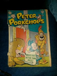 1952 DC Comics PETER PORKCHOPS #15 golden age precode cartoon strip classic