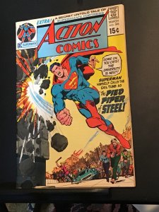 Action Comics #398 (1971)  Neal Adams hippie riot covered! High-grade Key VF+