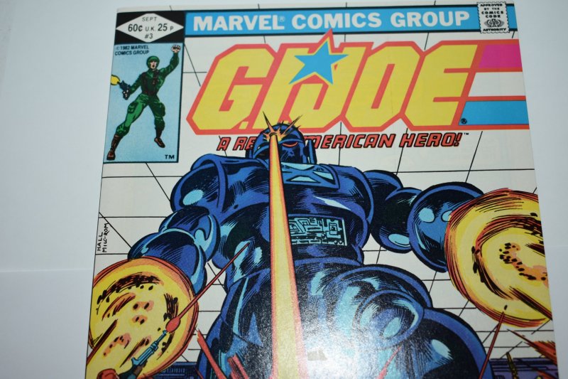 G.I. Joe: A Real American Hero #3 (1982) NM 9.4 Comic book