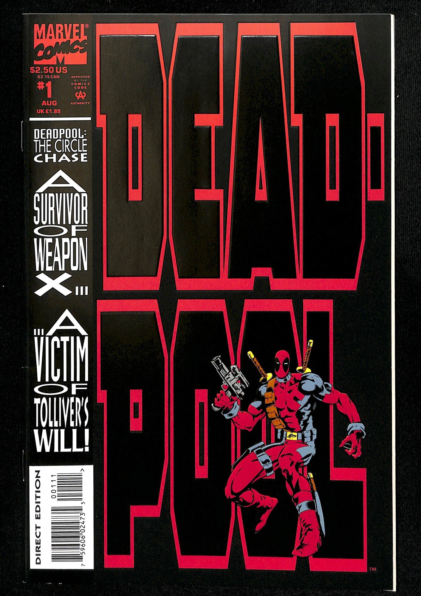 Deadpool 1 (1993) Comic Books Modern Age, Marvel, Deadpool