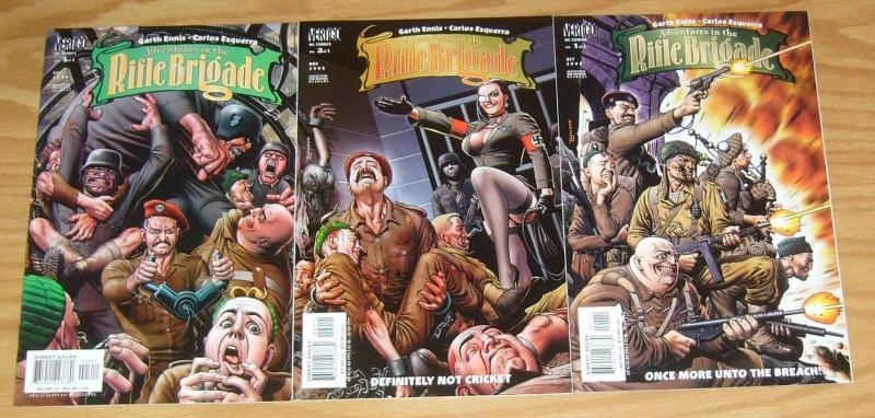 Adventures in the Rifle Brigade #1-3 VF/NM complete series GARTH ENNIS vertigo 2