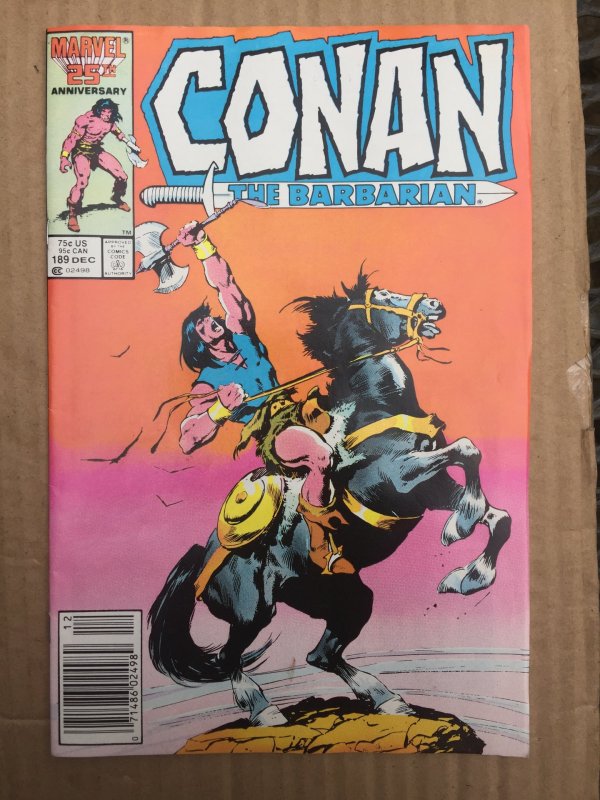 Conan the Barbarian #189 (1986)