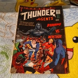 THUNDER AGENTS #3 tower comics DYNAMO VS MENTHOR! 1966 silver age wally wood art