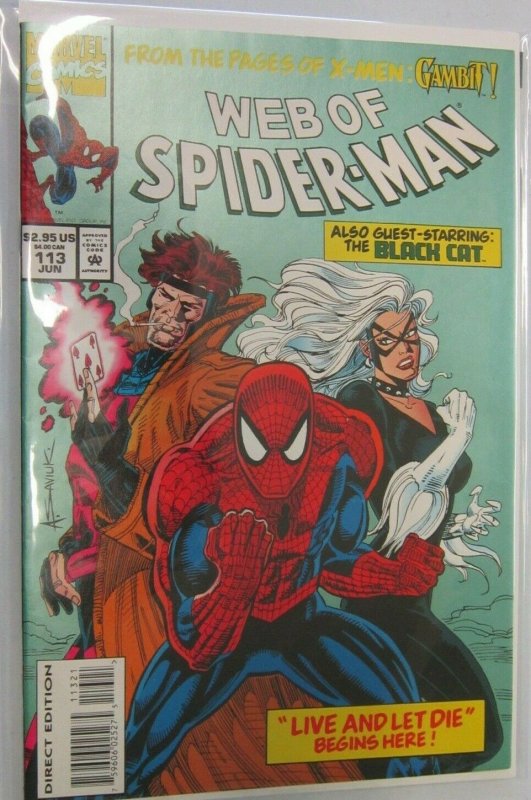 Web of Spider-Man polybagged #113 DIR 8.0 VF (1994)