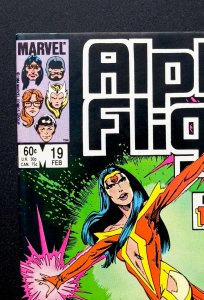 Alpha Flight #19 (1985) -[KEY] 1st App Talisman, Elizabeth Twoyoungmen - NM