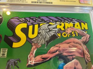 Superman Man Steel (1992) # 17 (CGC 9.8 SS) Signed Doomsday Remark Bogdanove