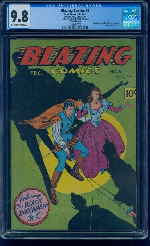 Blazing Comics 5(Action Comics 181 Interior Variant) CGC 9.8 Only Highest Graded