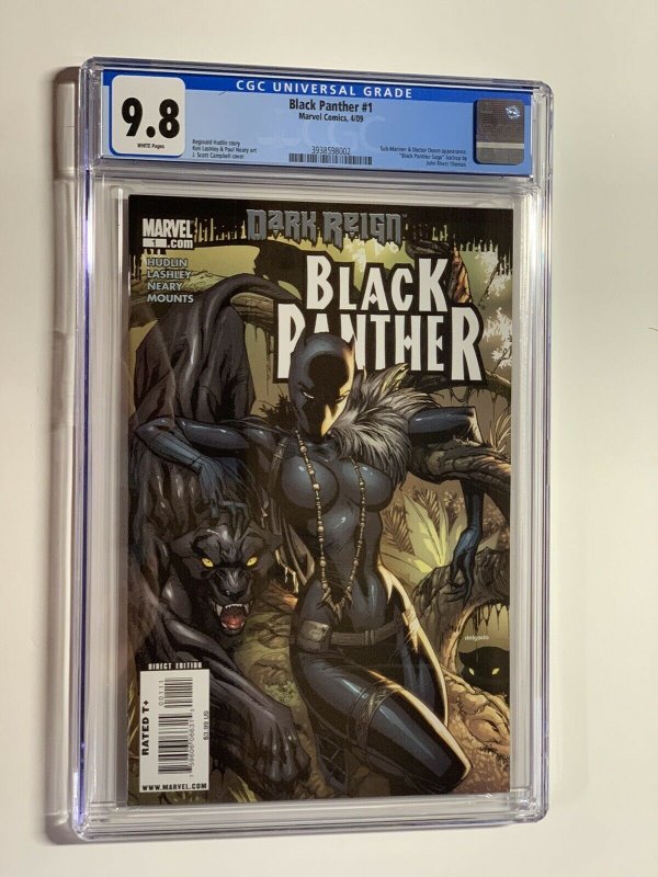 Black Panther 1 cgc 9.8 wp marvel 2009 1st shuri as black panther