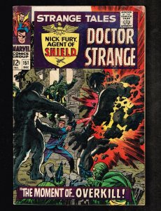 Dr. Strange #151 ~ The Moment of Overkill (1st Sterako at Marvel) 1966 (6.0) WH
