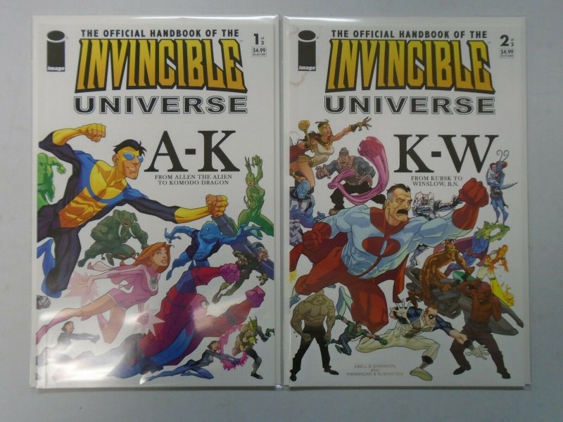 Official Handbook of the Invincible Universe set #1+2 8.0 VF (2006 Image)