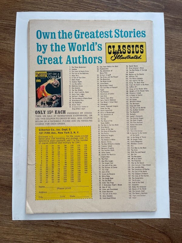 Classics Illustrated # 29 VG Gilberton Comic Book HRN 167 Prince Pauper 15 MS4