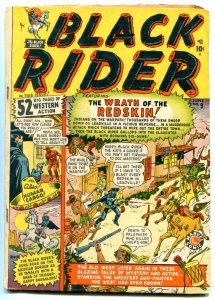 BLACK RIDER #9 1950- Atlas Western Golden Age- Wrath of the Redskin VG