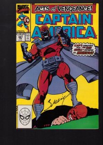 Captain America #367 - SIGNED BY MARK BAGLEY! (8.0) 1990