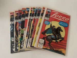 Zorro 1-11 Lot Run Set Near Mint Nm Marvel