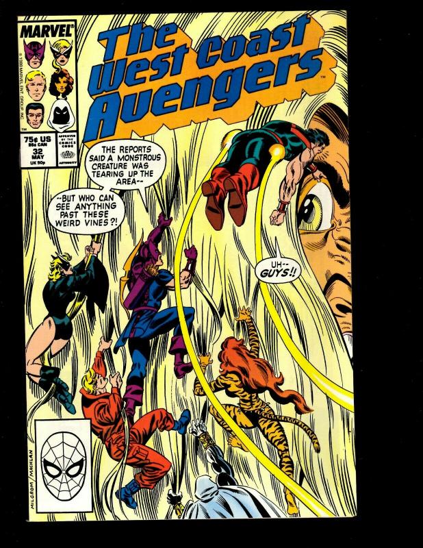 11 West Coast Avengers Marvel Comics # 25 26 27 28 29 30 31 32 33 34 35 GK6