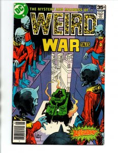 Weird War Tales #63 newsstand - Aliens - Kubert - Horror - 1978 - FN