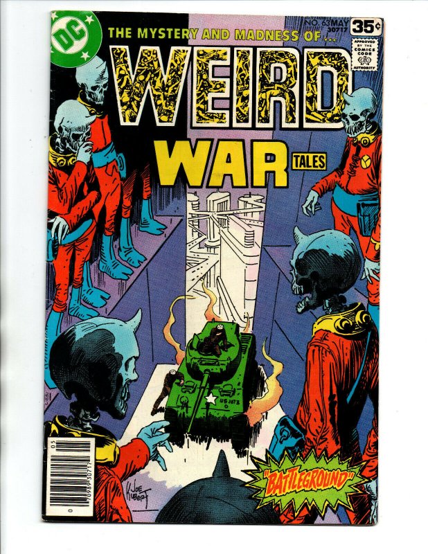 Weird War Tales #63 newsstand - Aliens - Kubert - Horror - 1978 - FN