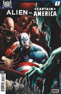 Alien vs Captain America #1 2025 Paulo Siqueira 1:25 Variant Marvel Comics EB03