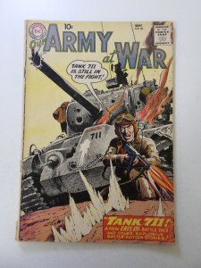 Our Army at War #86 (1959) GD/VG condition moisture damage, 1 spine split