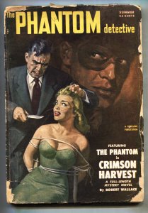 PHANTOM DETECTIVE--SUMMER 1951--CRIMSON HARVEST--New Logo--Pulp Magazine