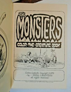 Bernie Wrightson's Monsters Color the Creature Coloring Book (1974)