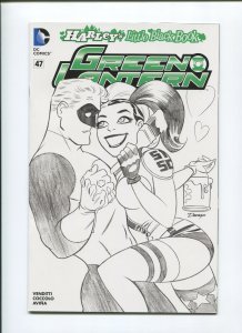 2015 Harley's Little Black Book Green Lantern #47 (9.2) Sketch Cover Variant