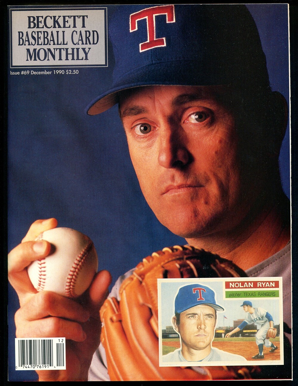 Beckett Baseball Monthly #69 ( NM+ ) Nolan Ryan / December 1990