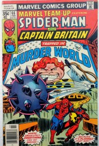 Marvel Team-Up #65-66 NEWSSTAND, 1st App of Captain Britain, 1st full app Arcade