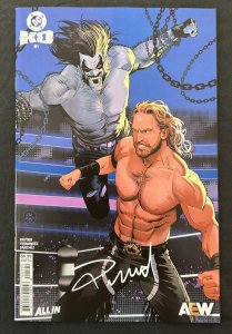 DC K.O #1 DC 2025 AEW VARIANT SIGNED DAN MORA NYCC W/COA NM