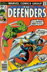 Defenders, The #41 FN ; Marvel | Steve Gerber Hulk Doctor Strange