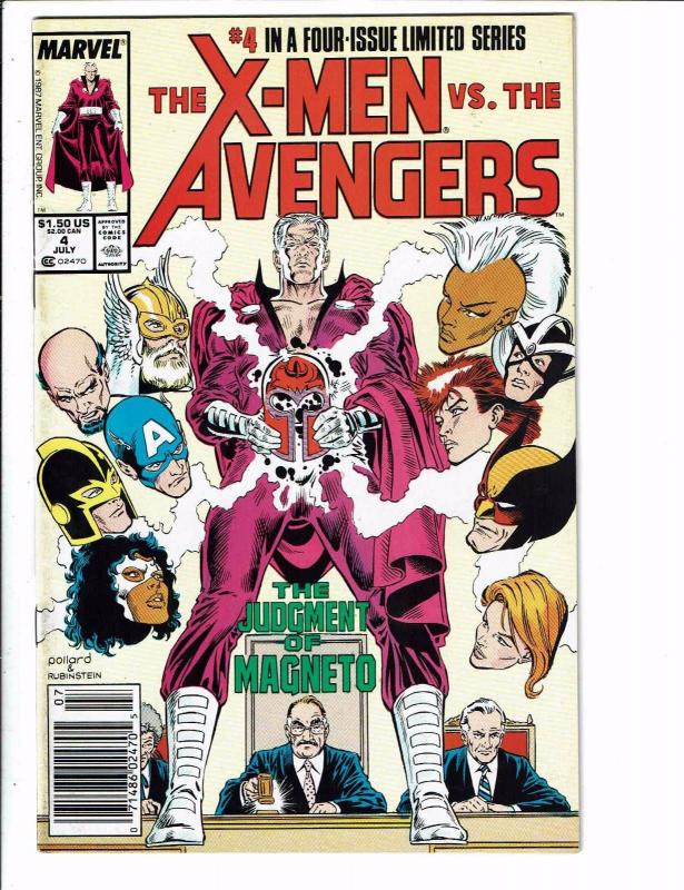 X-Men Vs. The Avengers Complete Marvel Comics Ltd Ser # 1 2 3 4 Wolverine J59